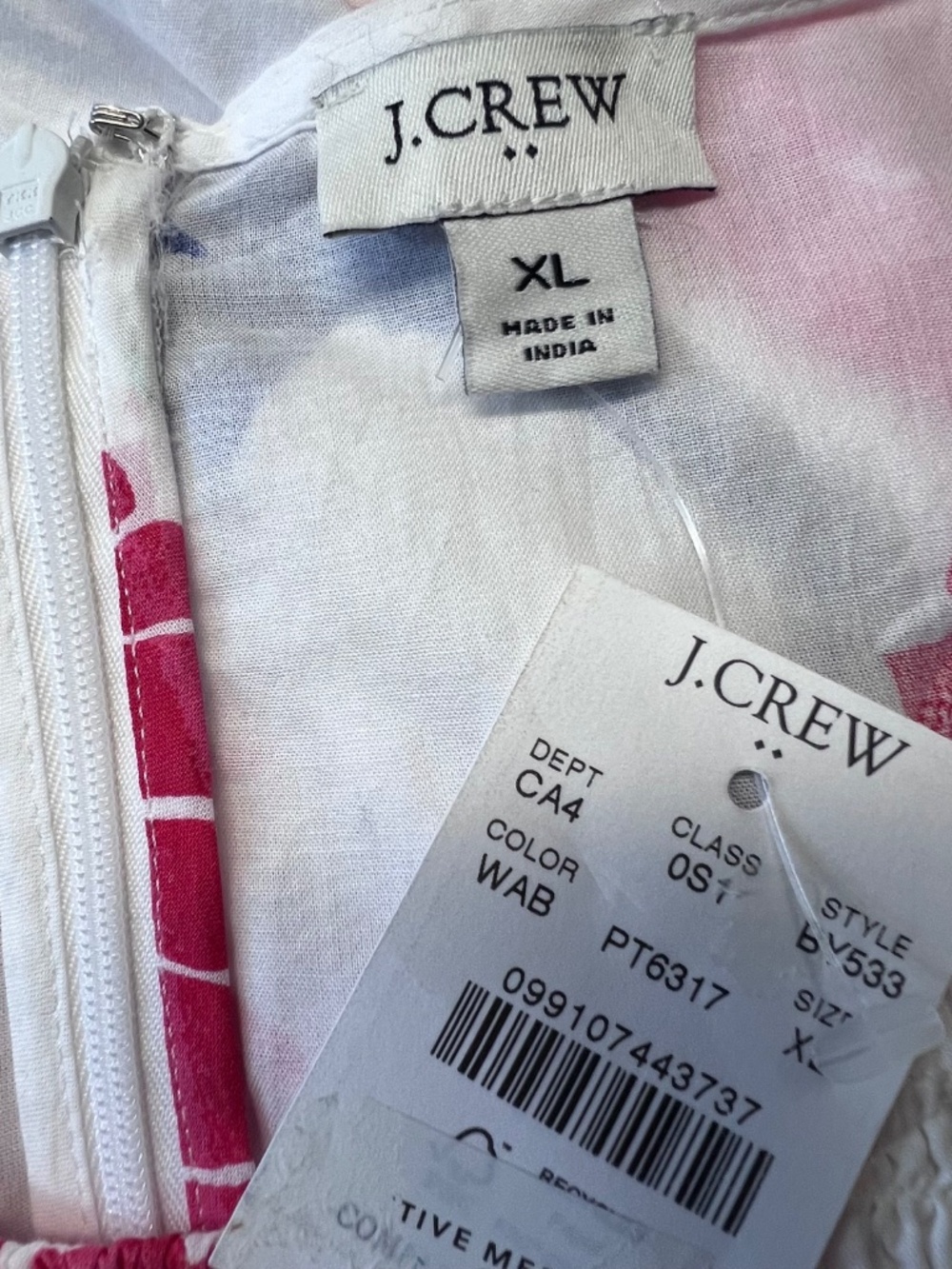 J. CREW Smocked Lobsters & Stars Midi Dress - Picture 4 of 6